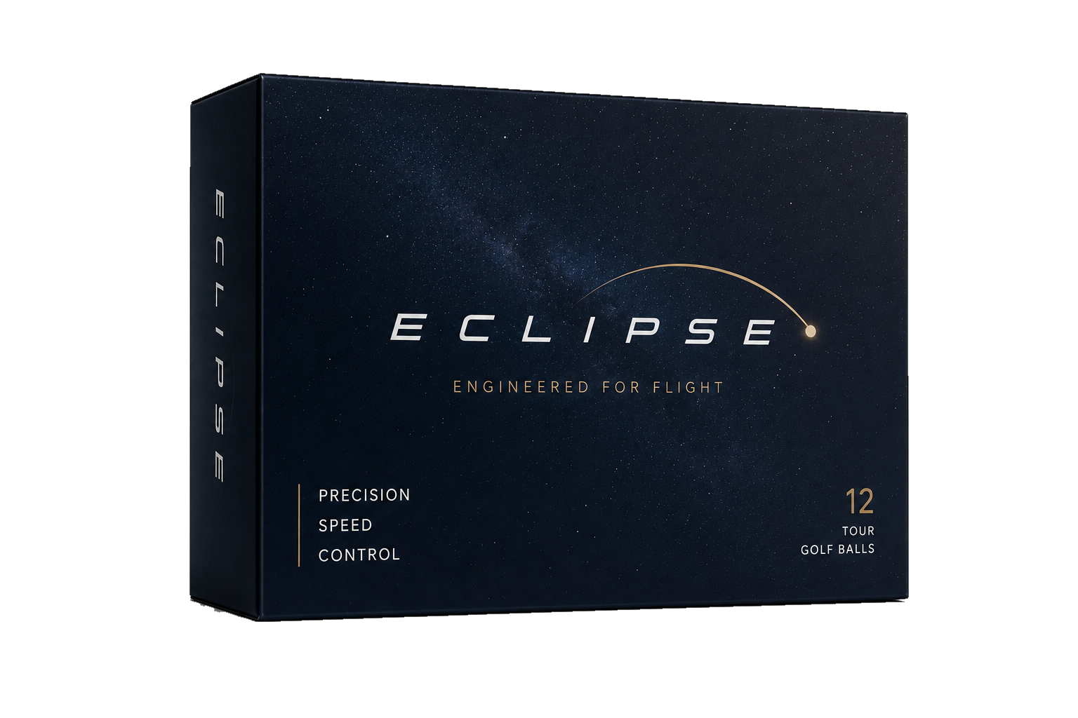 Eclipse packaging — twelve tour golf balls